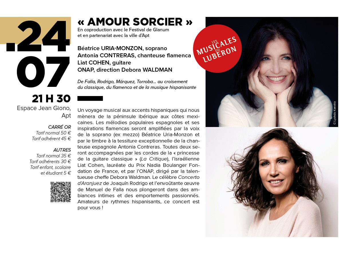Concert "amour sorcier" - les Musicales du Luberon"