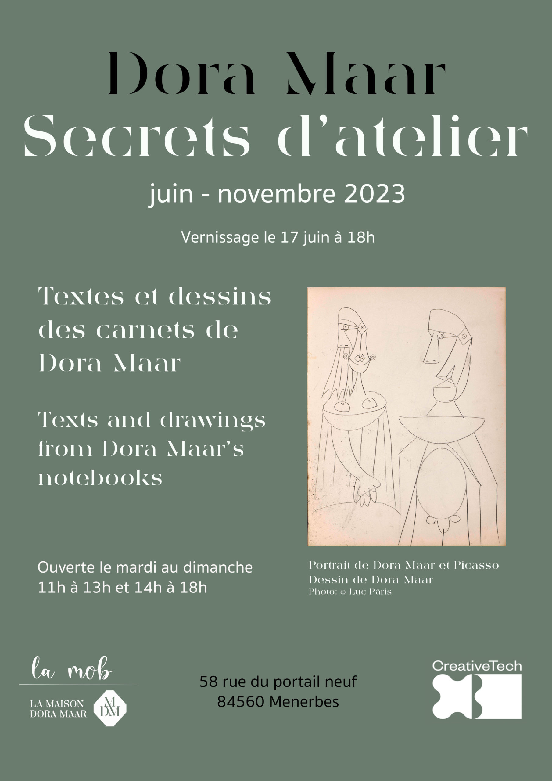 Exposition "secrets d'atelier" Maison Dora Maar