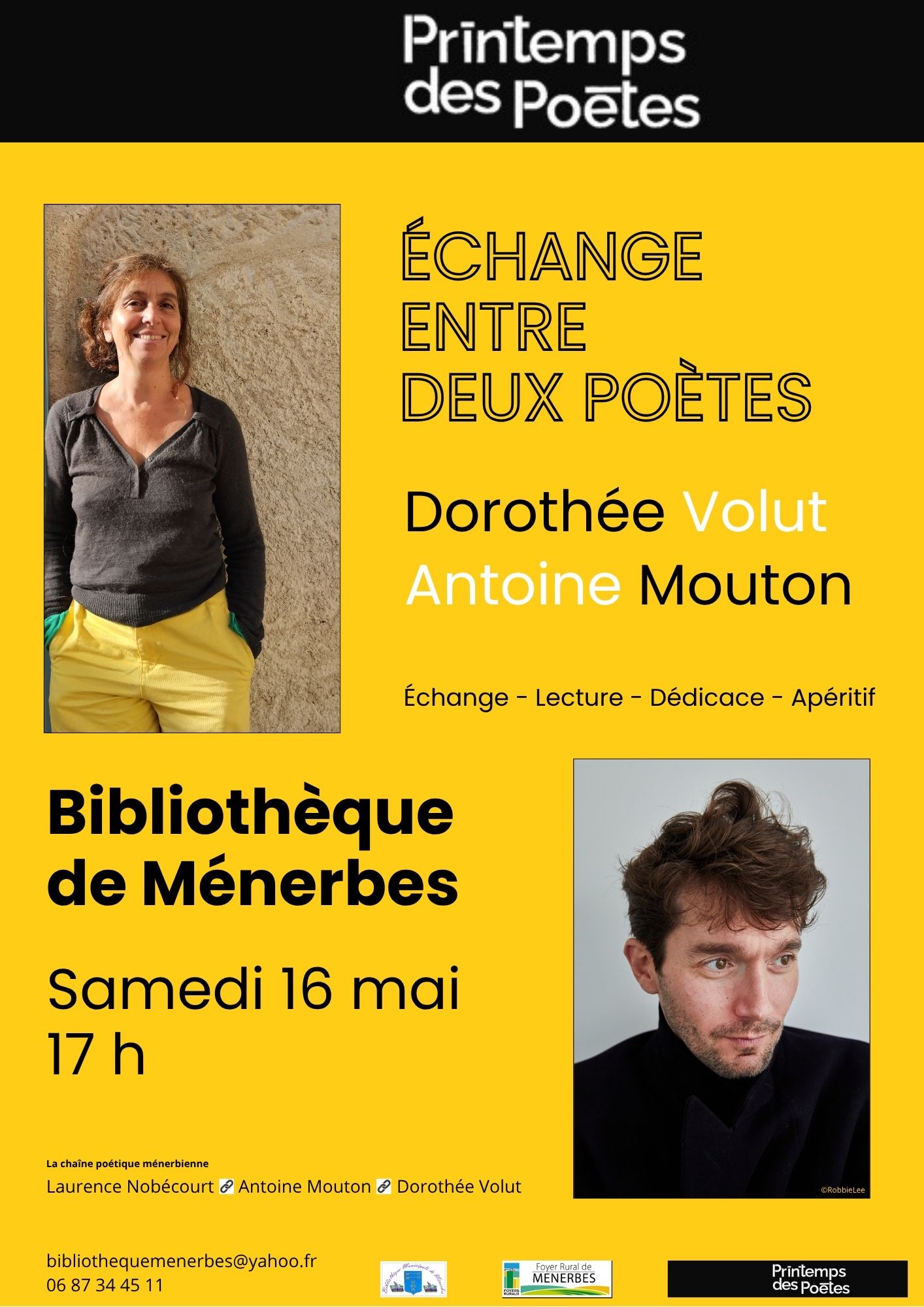 POÉSIE, MÊME PAS PEUR ! Rencontre poétique le 16 mai à 17h à la bibliothèque de Ménerbes