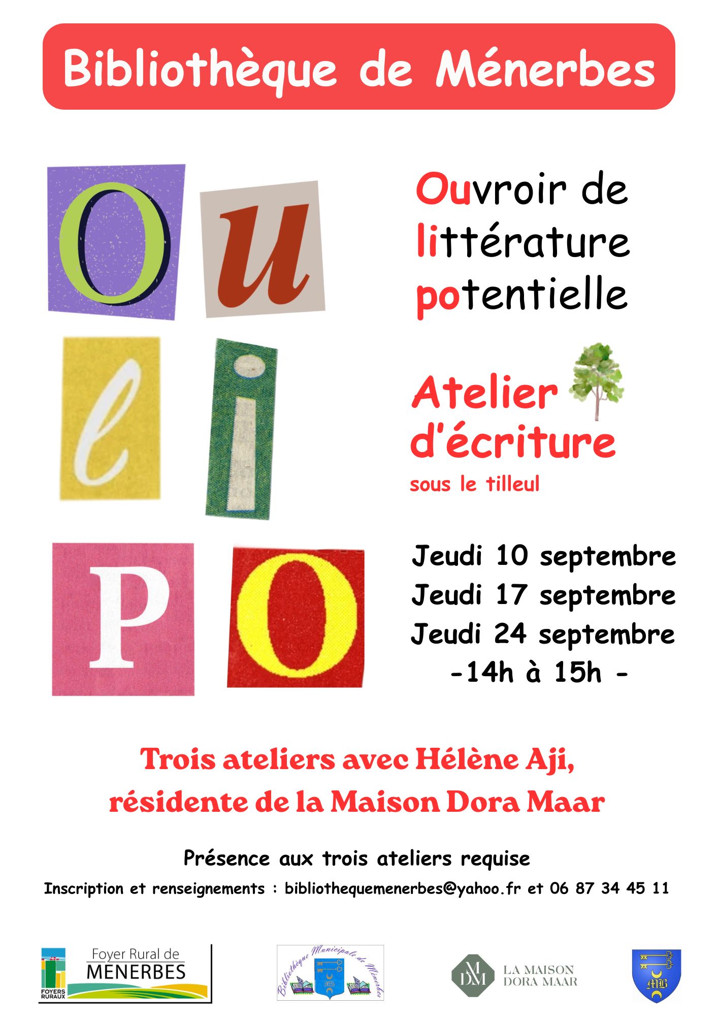 Atelier d'écriture "oulipo"